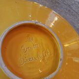 Large round dish. Dieulefit Caves. Vintage
