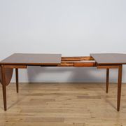 Table à manger extensible en teck et palissandre des années 1960, Danemark.