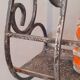 Jardinière murale années 70 en fer forgé