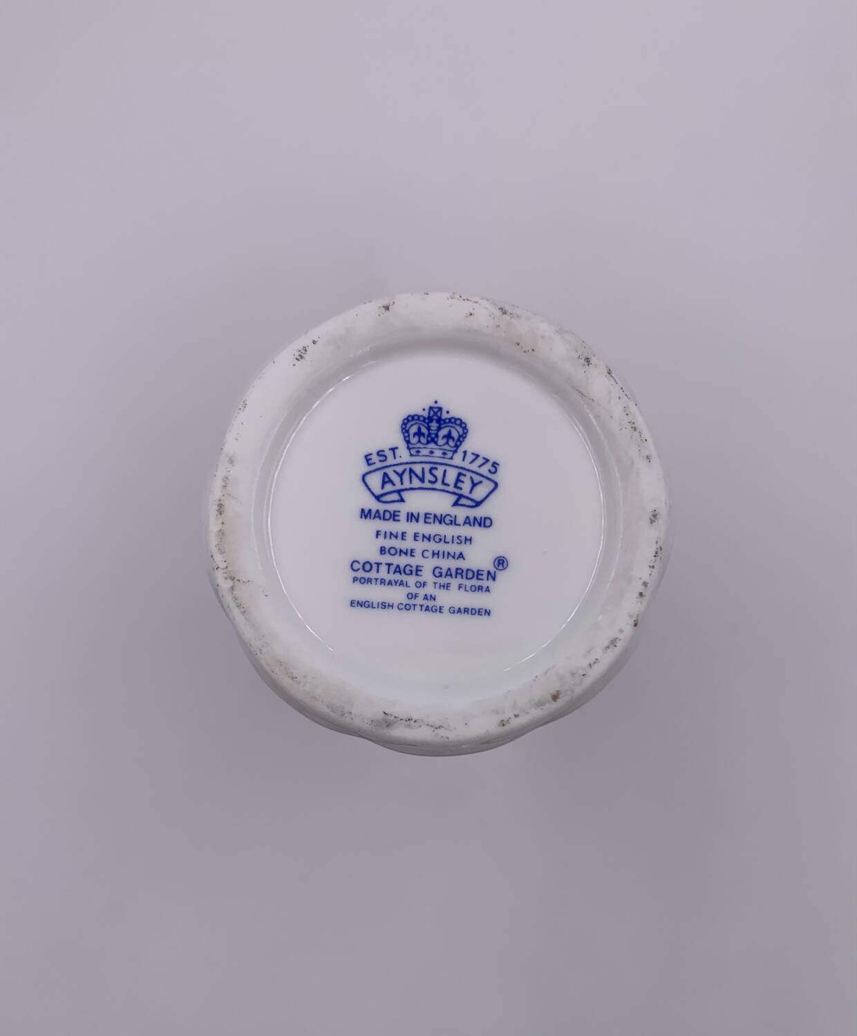 Aynsley cottage garden porcelain vase