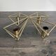 Scandinavian vintage design gold candelabra