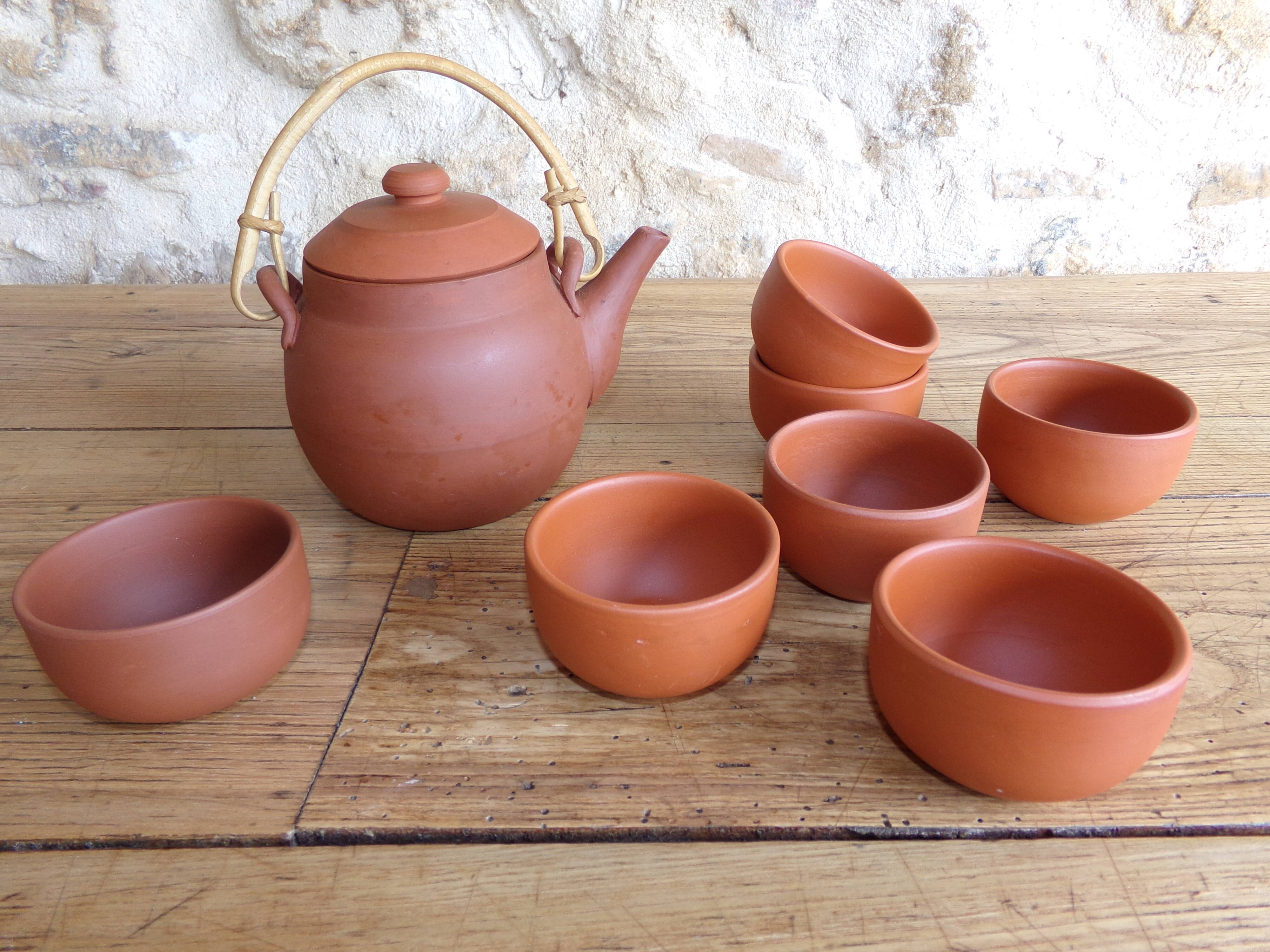 Terracotta tea set