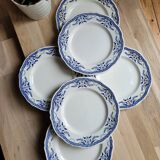 Set of 6 Villeray de Luneville dessert plates