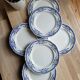 Set of 6 Villeray de Luneville dessert plates