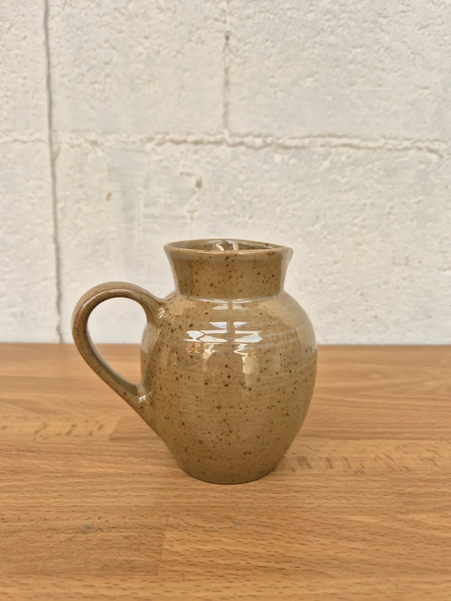 Pot vase carafe pichet vintage grès