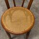 Pair of chairs bistrto Brief 1900 curved wood and canning