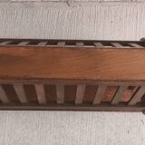 Vintage wooden magazine rack