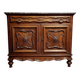 Buffet or sideboard with Venetian doors in Louis XV style made of walnut.