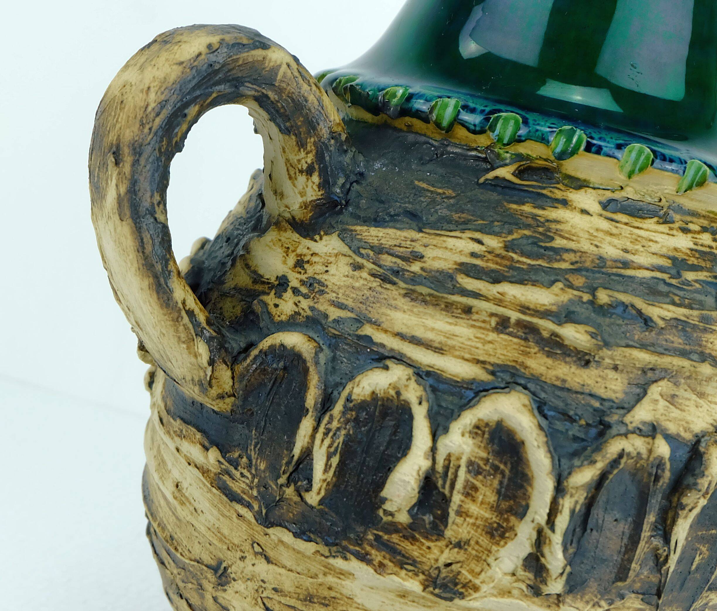 fantastic 1960's carstens VASE with outstandig rough glaze model 29-30 A