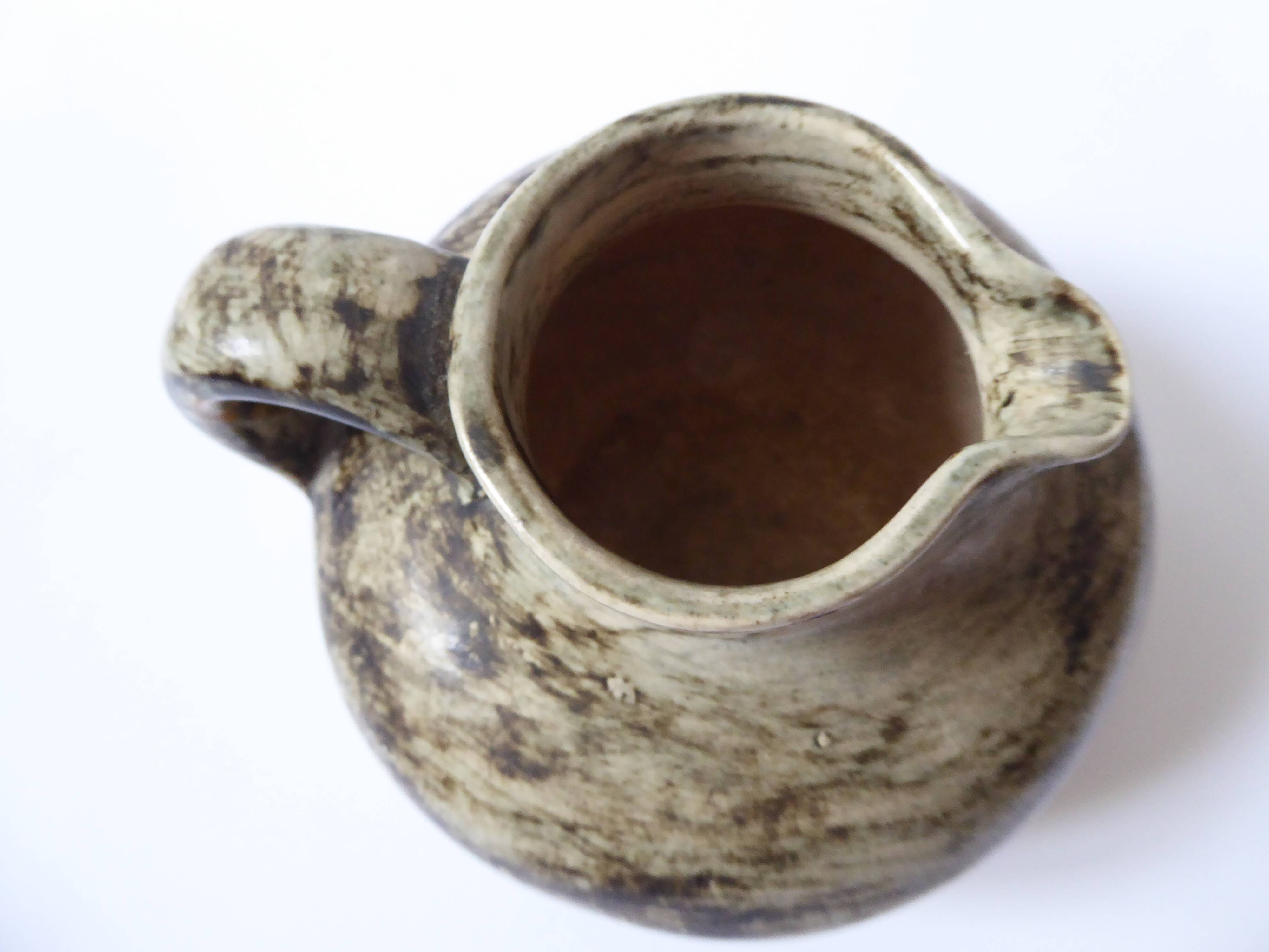 Signed pitcher in Ceramics from the 50s