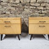 Pair of vintage 1960's bedside tables