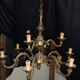 Bronze chandelier "framon" with 9 lights.