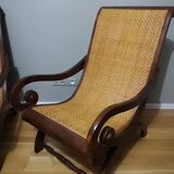 Deux fauteuils coloniaux planteurs
