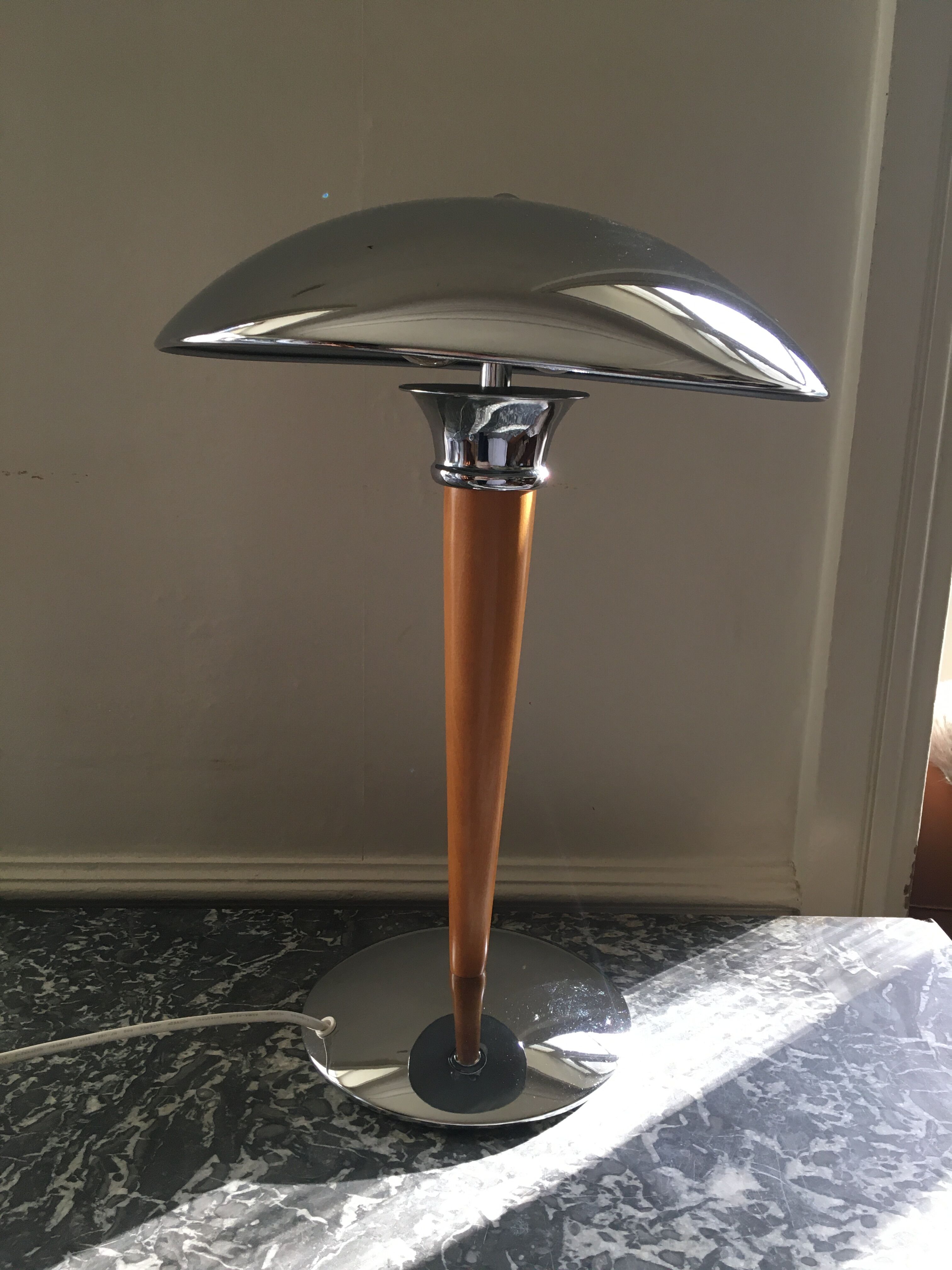 Chrome mushroom lamp 80