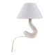 French work - free-form ceramic lamp - france, circa 1950