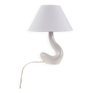 Travail français-  lampe en céramique de forme libre - france, vers 1950
