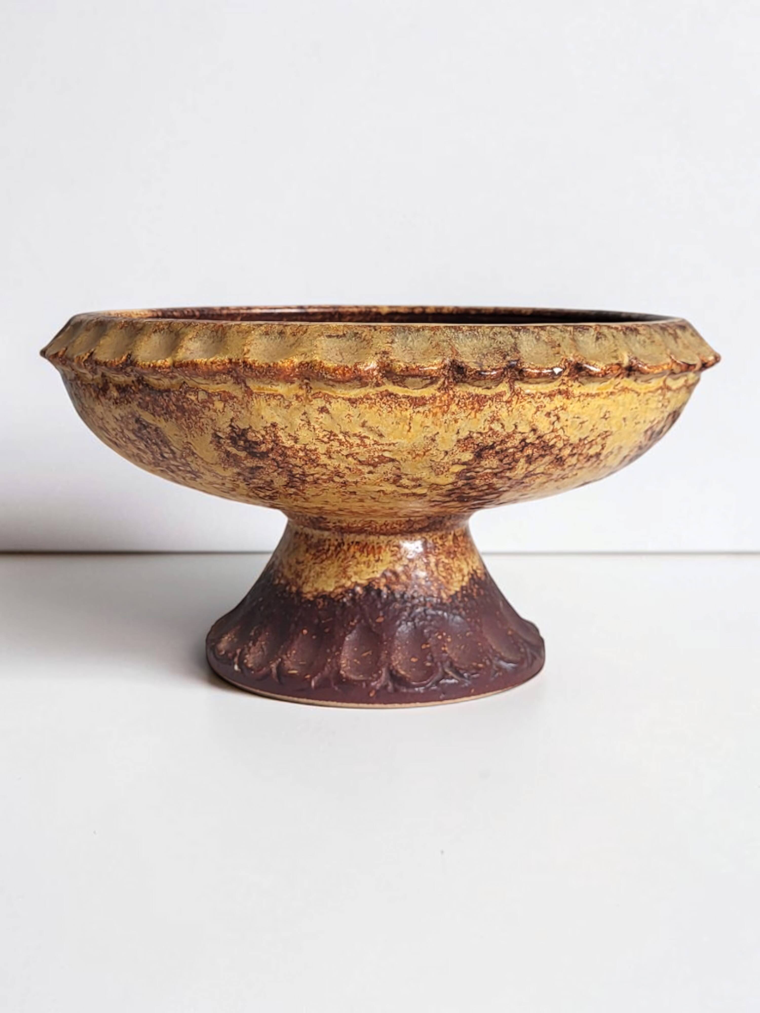 Coupe en céramique Ouest allemande 1970's