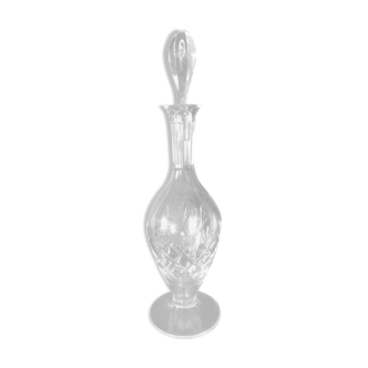 Carafe cristal taillée sur pied