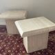 Duo of vintage travertine coffee tables and side tables