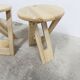 Pair of folding stools designed by Adrian Reed made in the years