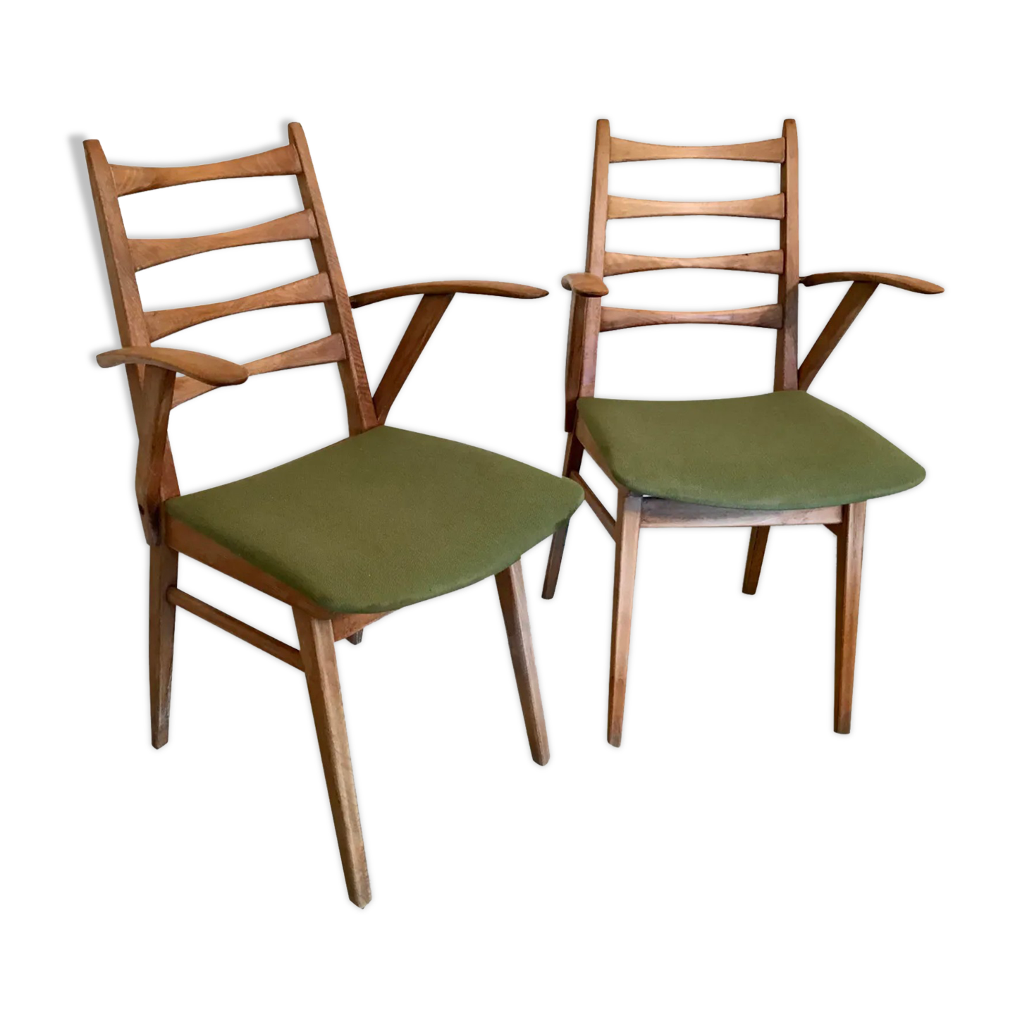 Pair of vintage chairs 1960's Scandinavian style