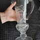 Crystal pitcher. Crystal jug.