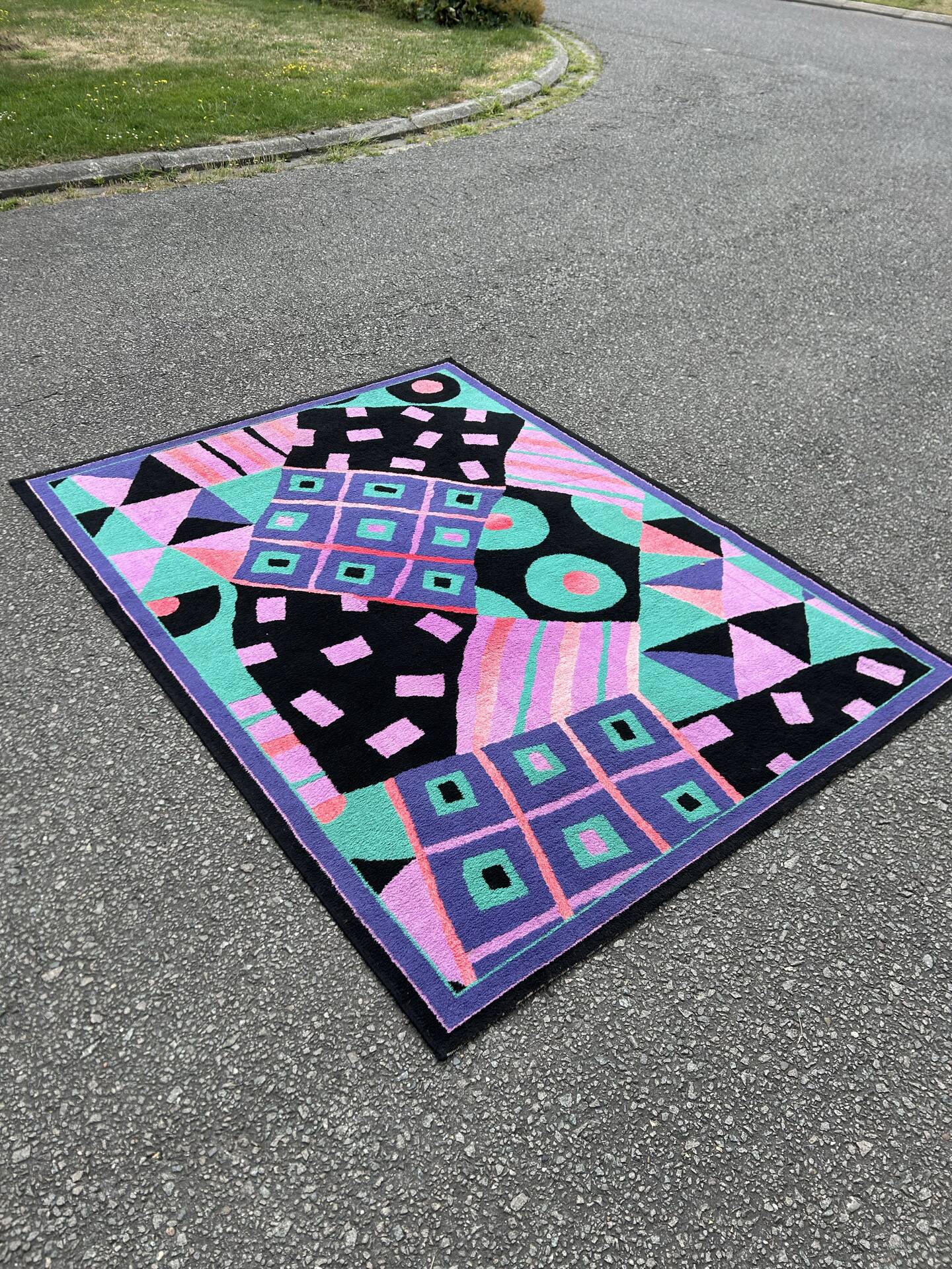 Tapis vintage style Memphis des années 1980