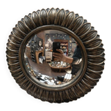 Miroir convexe pétale doré 22cm