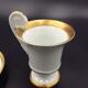 Cup and saucer empire porcelain woman's head on the golden net socket xixè b