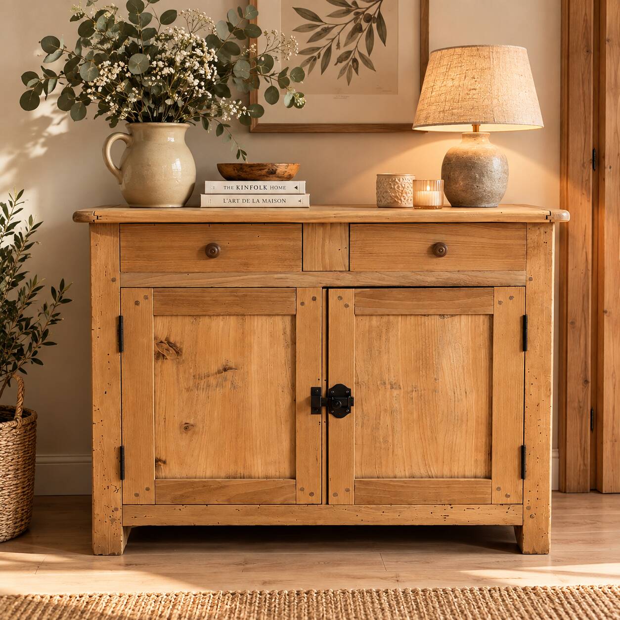 Natural wood Parisian buffet