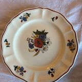 Set of 11 antique plates in Sarreguemines earthenware – Agre decoration