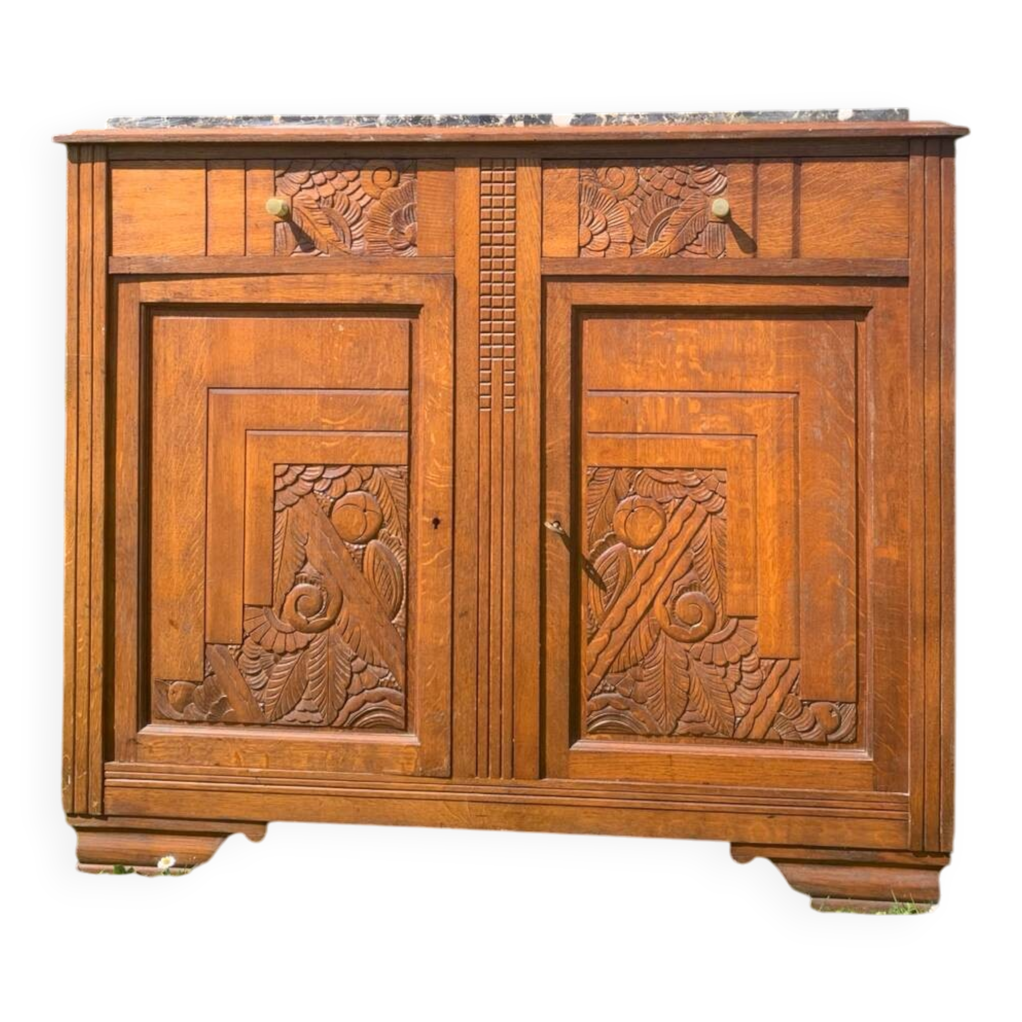 Art Deco oak sideboard