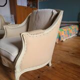 Louis XV style sofa and 2 armchairs