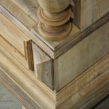 19th century bleached walnut bookcase