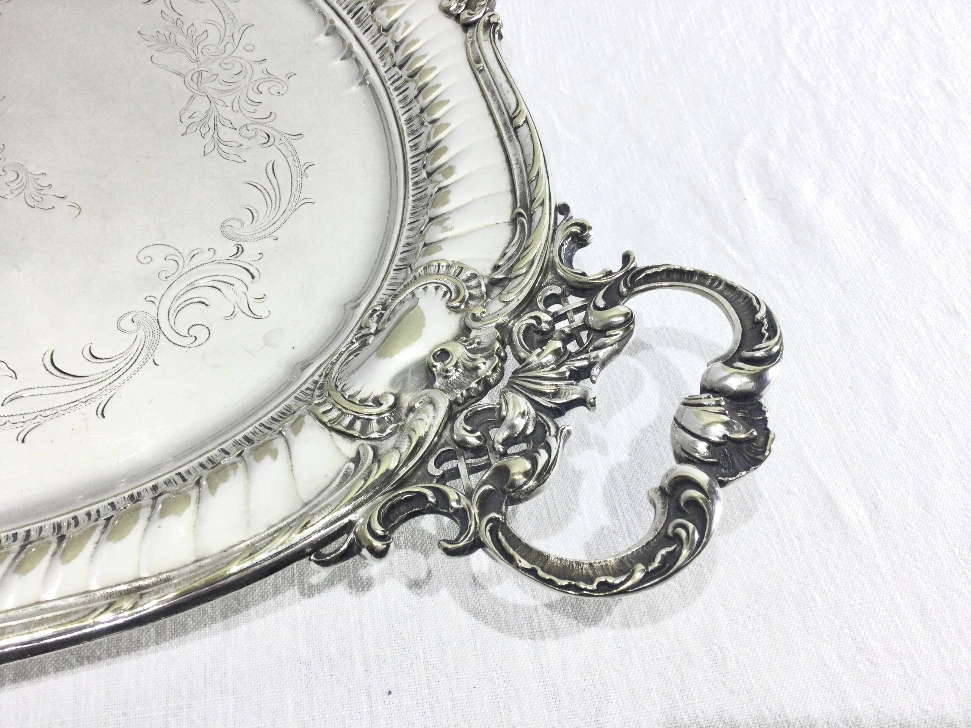 WMF - Silver-plated metal serving tray