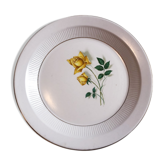 Porcelain dish decorated with yellow mill of Wolves