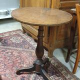 Walnut pedestal table
