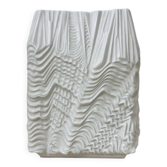 Rare Large Porcelain Rare White ‘Kaskade’ Vase – Martin Freyer for Rosentha