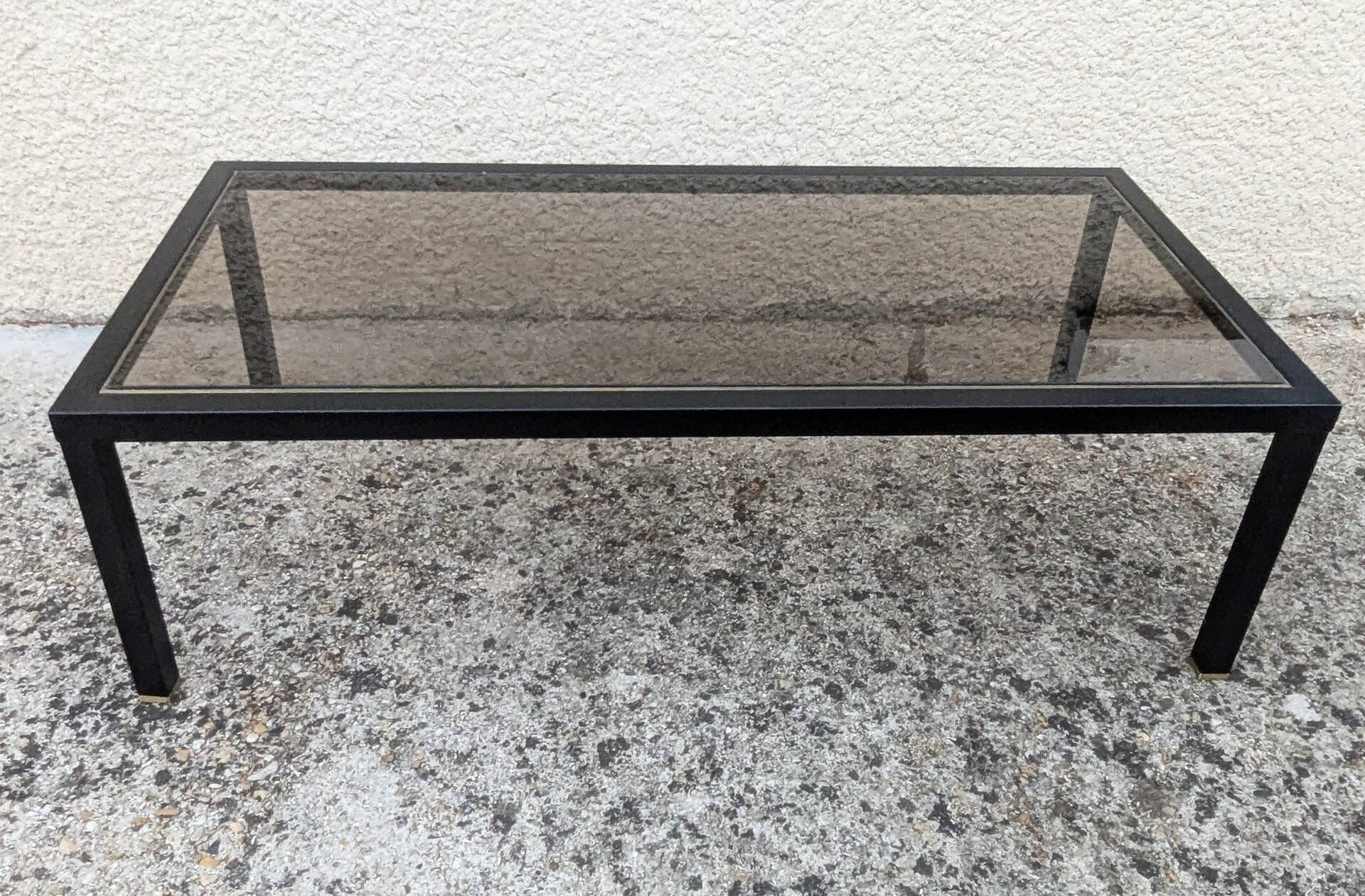 Vintage 70s 80s Hollywood Regency Coffee Table