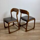 Pair of Baumann Sleigh chairs
