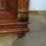 Bahut Buffet 1900 - Napoléon III - Placage noyer - 1 tiroir - 2 portes