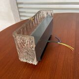 3 molded glass sconces 1950