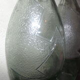 Pair of bottles of the 60s in iridescent glass