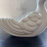 Large white bird planter