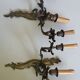 Paire d'appliques en bronze Louis XV
