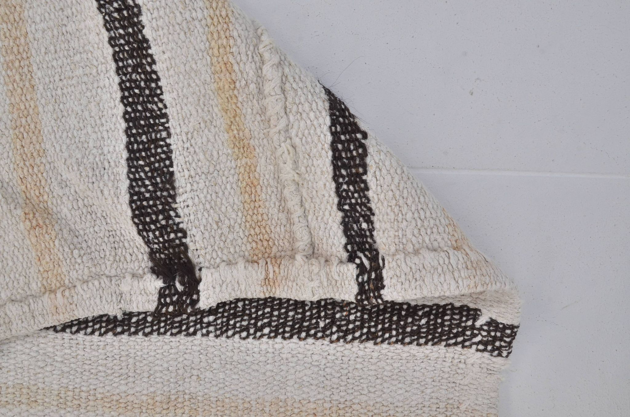 Kilim en chanvre anatolien vintage, référence 3692