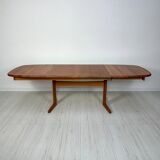 Table de salle à manger extensible en teck Juul Kristensen, design danois vintage des années 1970