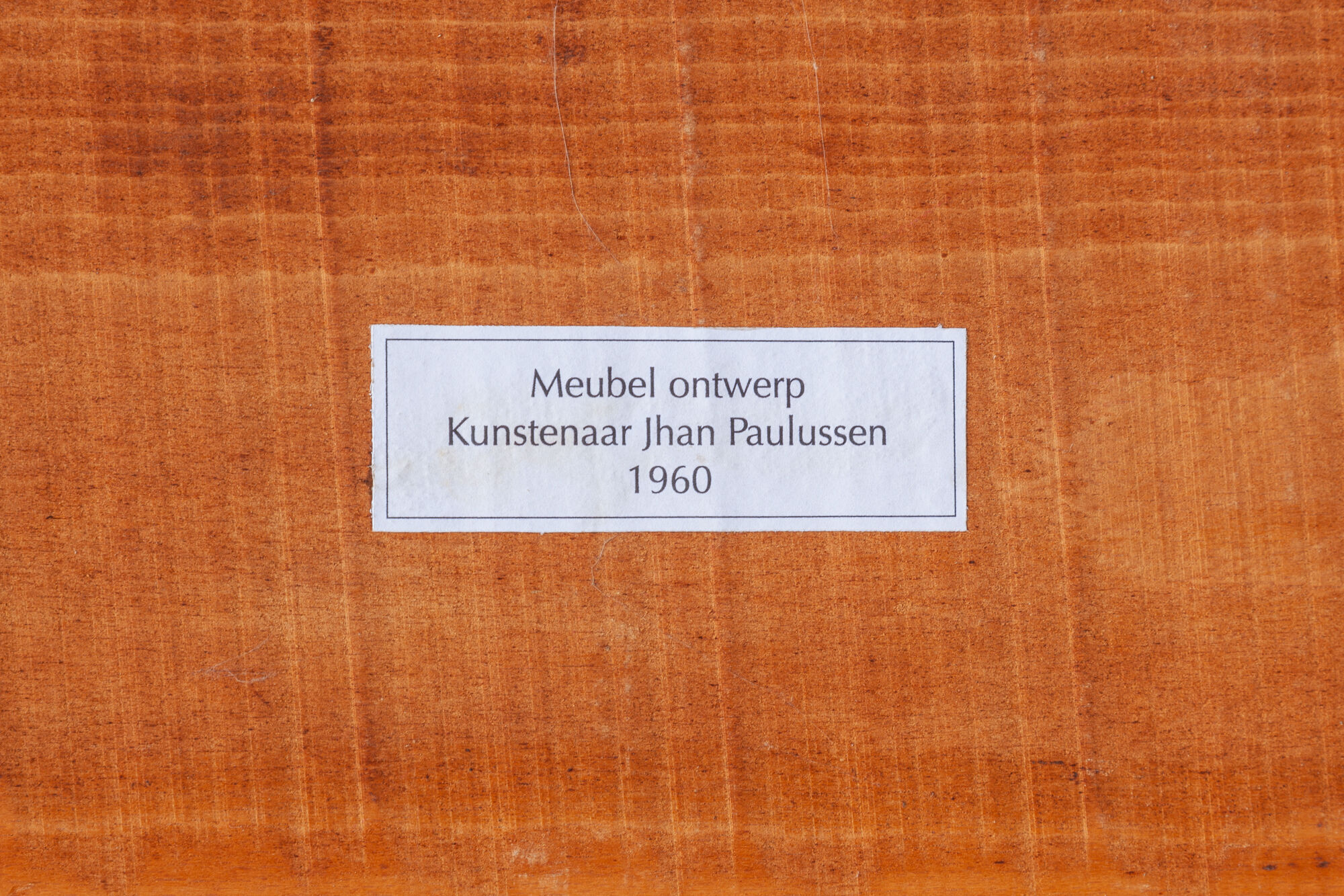 Solid wood extensible table by Jhan Paulussen, 1960