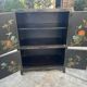 Lacquered Chinese furniture with semi-precious stones 1970