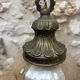 1970s Vintage Amber Glass Pendant Light
